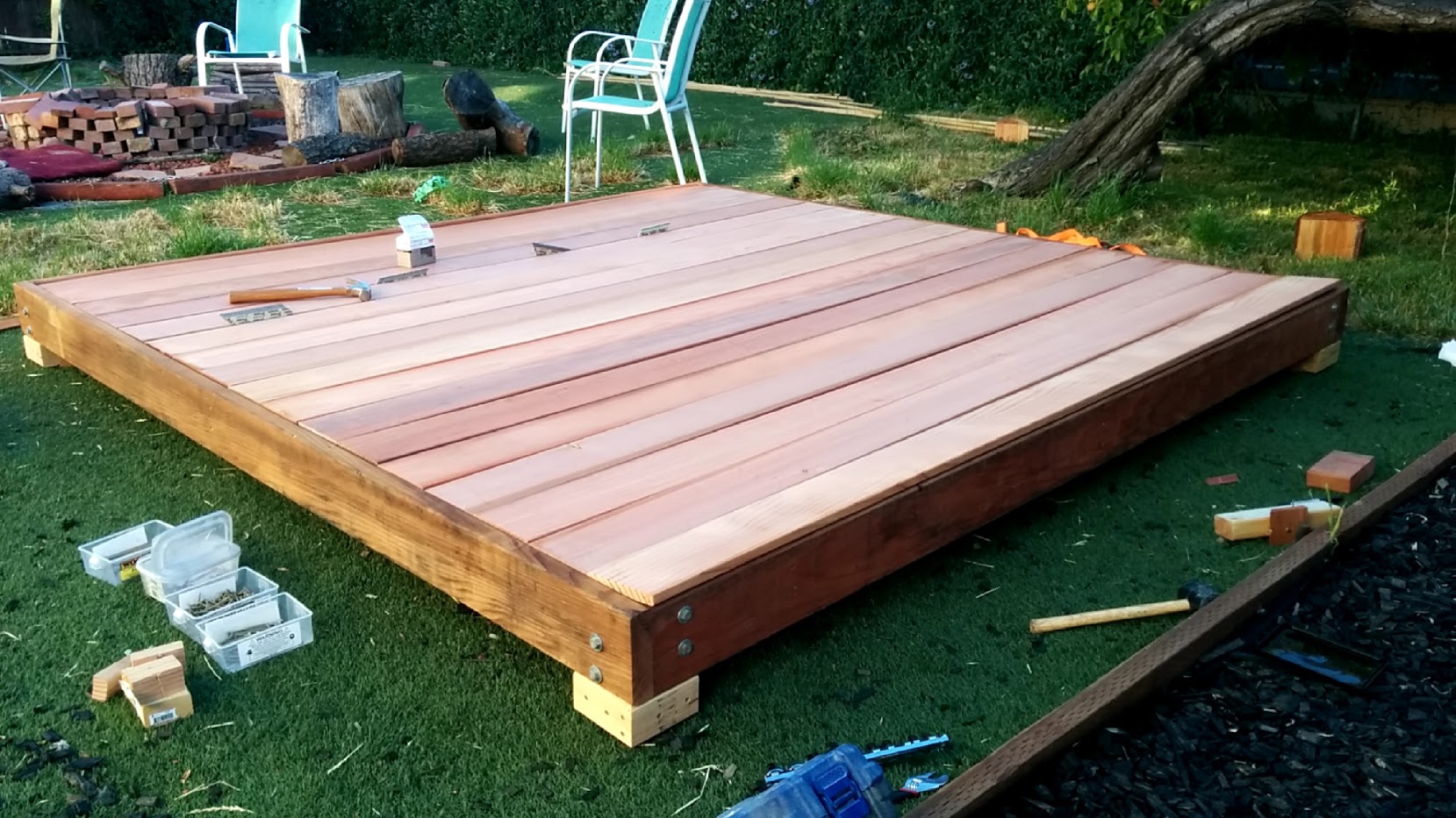 Sauna deck